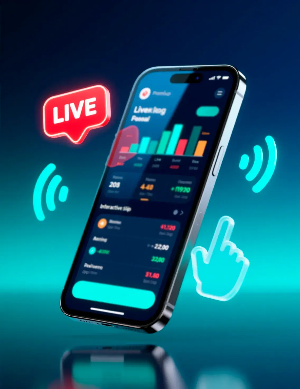Aplikacja mobilna bukmachera - zakłady na żywo i interfejs użytkownika