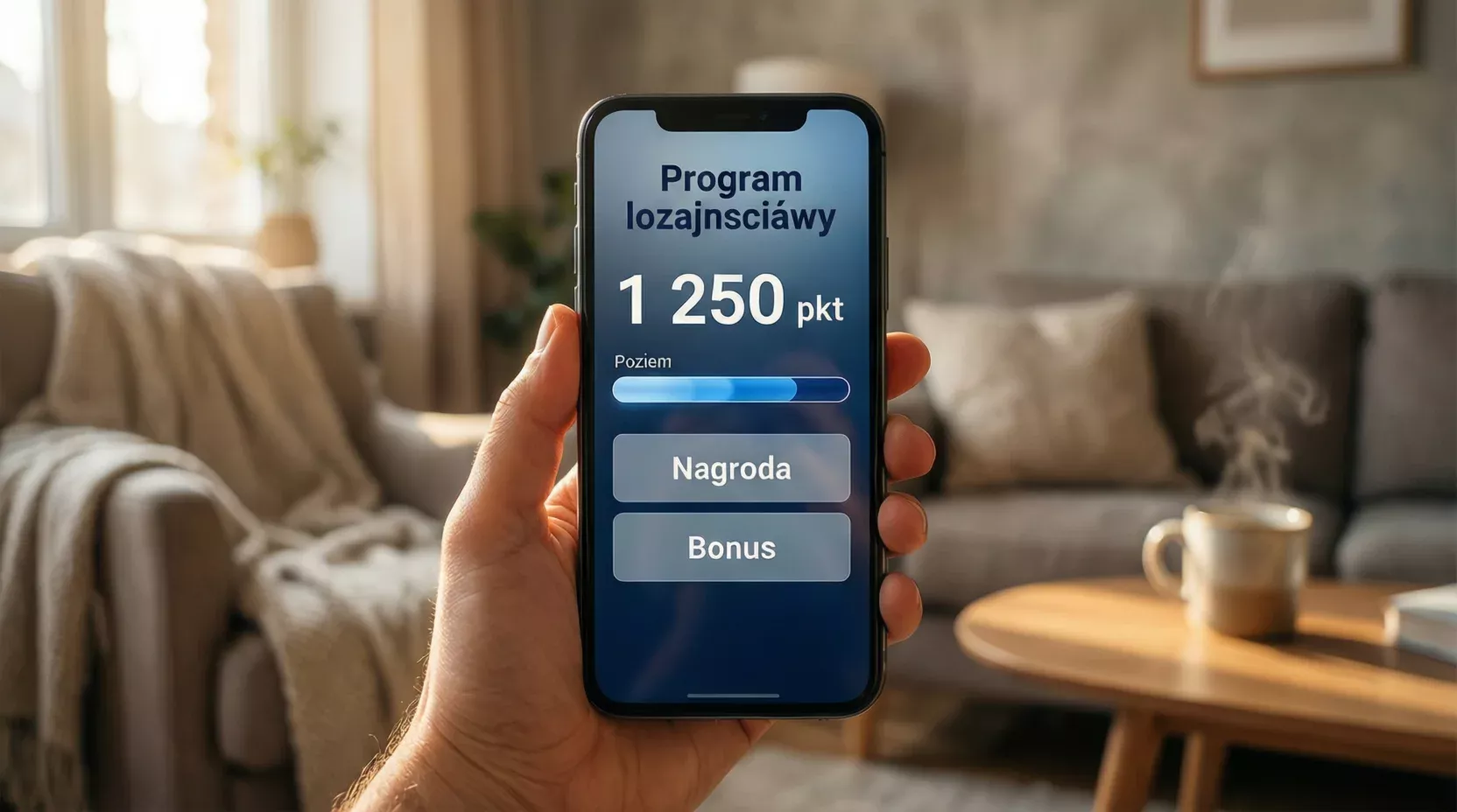 Aplikacja z programem punktowym na smartfonie