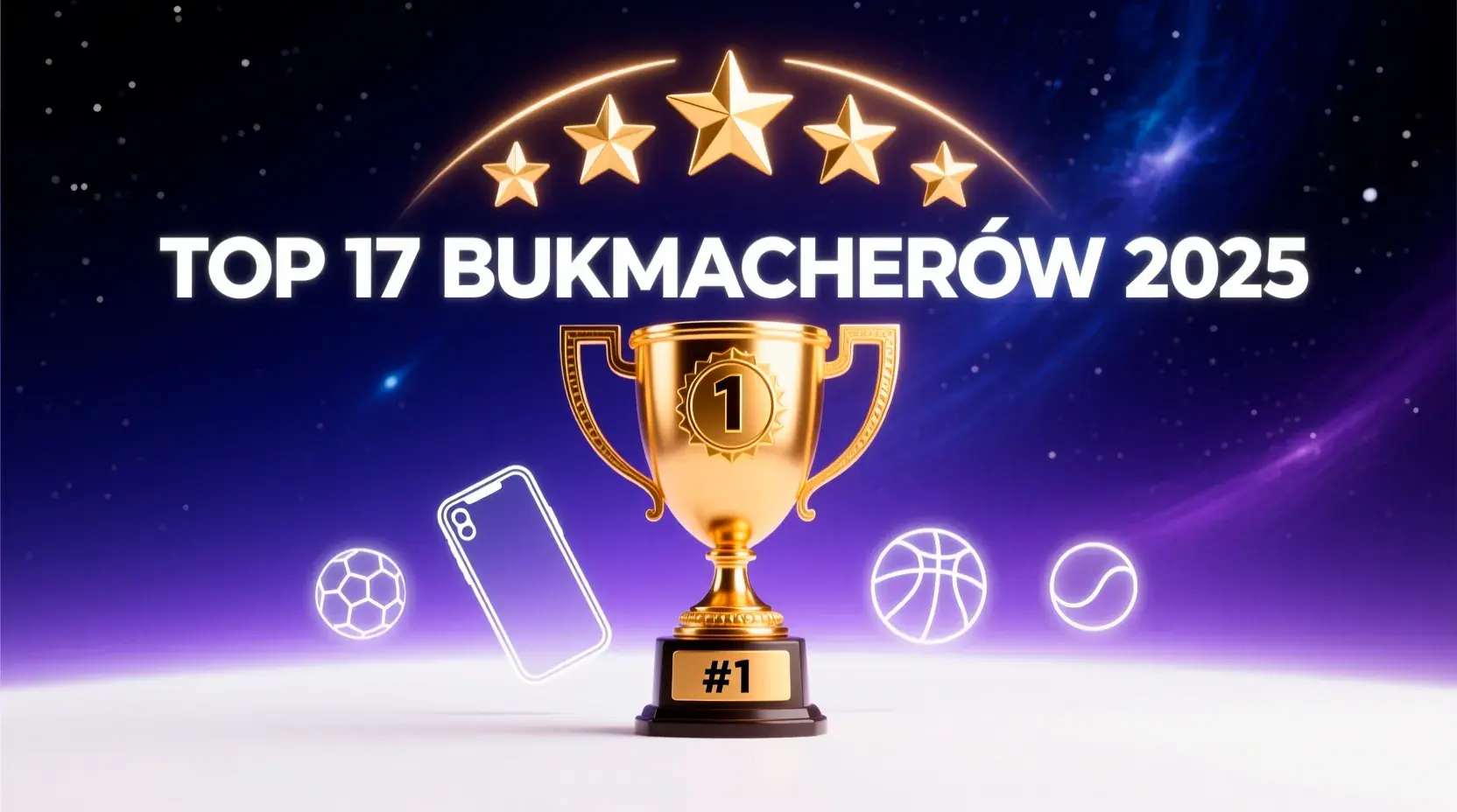 Ranking bukmacherów - TOP 17 legalnych operatorów w Polsce, złote trofeum i oceny